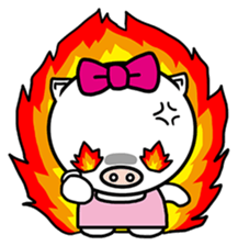 Holiday pig - Guda and Sarara sticker #504373