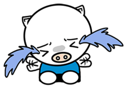 Holiday pig - Guda and Sarara sticker #504378