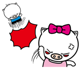 Holiday pig - Guda and Sarara sticker #504383