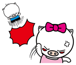 Holiday pig - Guda and Sarara sticker #504383