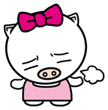 Holiday pig - Guda and Sarara sticker #504384