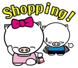 Holiday pig - Guda and Sarara sticker #504390