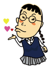 Four Japanese High school girls sticker #505239