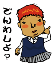 Four Japanese High school girls sticker #505271