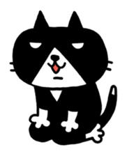 Tuxedo cat Kuroyama sticker #506715