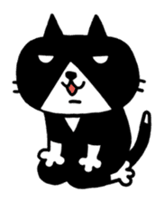 Tuxedo cat Kuroyama sticker #506715