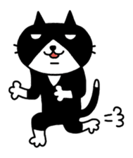 Tuxedo cat Kuroyama sticker #506717