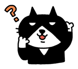 Tuxedo cat Kuroyama sticker #506718