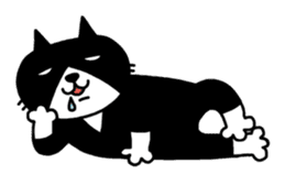 Tuxedo cat Kuroyama sticker #506719