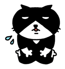 Tuxedo cat Kuroyama sticker #506720