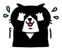 Tuxedo cat Kuroyama sticker #506721