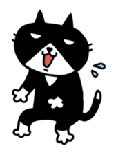 Tuxedo cat Kuroyama sticker #506725