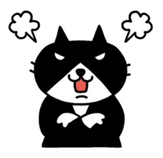 Tuxedo cat Kuroyama sticker #506728