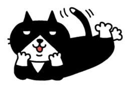 Tuxedo cat Kuroyama sticker #506729