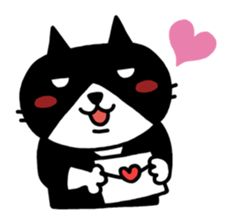 Tuxedo cat Kuroyama sticker #506731