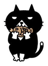 Tuxedo cat Kuroyama sticker #506733
