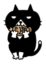 Tuxedo cat Kuroyama sticker #506733