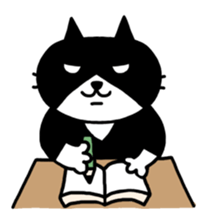 Tuxedo cat Kuroyama sticker #506735