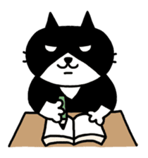 Tuxedo cat Kuroyama sticker #506735