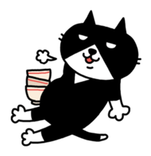 Tuxedo cat Kuroyama sticker #506737