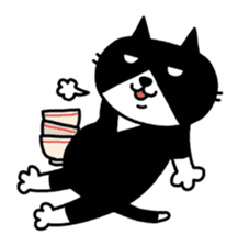 Tuxedo cat Kuroyama sticker #506737
