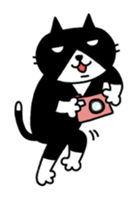 Tuxedo cat Kuroyama sticker #506738