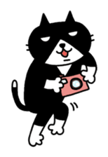Tuxedo cat Kuroyama sticker #506738