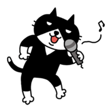 Tuxedo cat Kuroyama sticker #506741