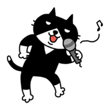 Tuxedo cat Kuroyama sticker #506741