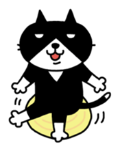 Tuxedo cat Kuroyama sticker #506743