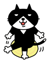 Tuxedo cat Kuroyama sticker #506743