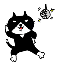 Tuxedo cat Kuroyama sticker #506744