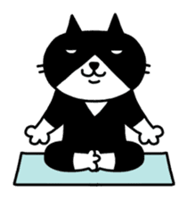 Tuxedo cat Kuroyama sticker #506745