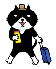 Tuxedo cat Kuroyama sticker #506753