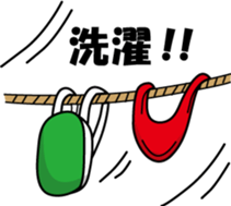 Apprentice Jizo and loincloth kappa sticker #509649