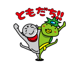 Apprentice Jizo and loincloth kappa sticker #509654