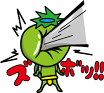 Apprentice Jizo and loincloth kappa sticker #509656