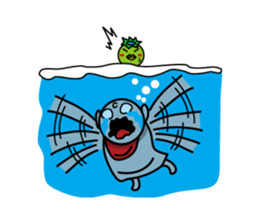 Apprentice Jizo and loincloth kappa sticker #509658