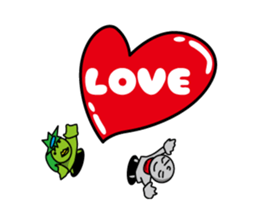 Apprentice Jizo and loincloth kappa sticker #509659