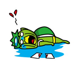 Apprentice Jizo and loincloth kappa sticker #509665