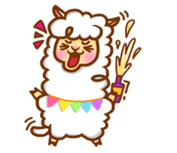 Little happiness of Arupakas sticker #509683