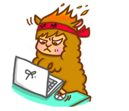 Little happiness of Arupakas sticker #509703