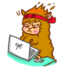 Little happiness of Arupakas sticker #509703