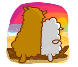 Little happiness of Arupakas sticker #509708