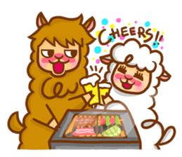 Little happiness of Arupakas sticker #509709