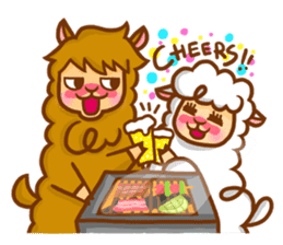 Little happiness of Arupakas sticker #509709