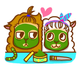 Little happiness of Arupakas sticker #509713