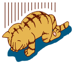 laid-back cat Chi-chan vol.1 sticker #510044