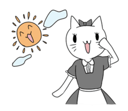A maid cat and me sticker #511314