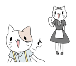 A maid cat and me sticker #511315